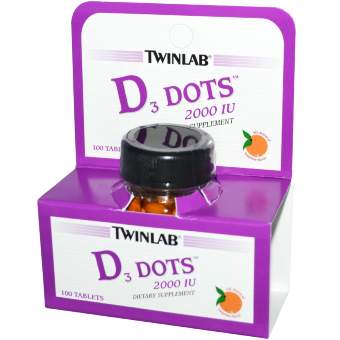 Twinlab Vitamin D3 2000 IU 100 dots